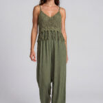 Crochet Jumpsuit - Army
