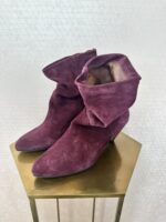 Jassi 50 Stiletto Suede Boots - Fig Purple - Afbeelding 3