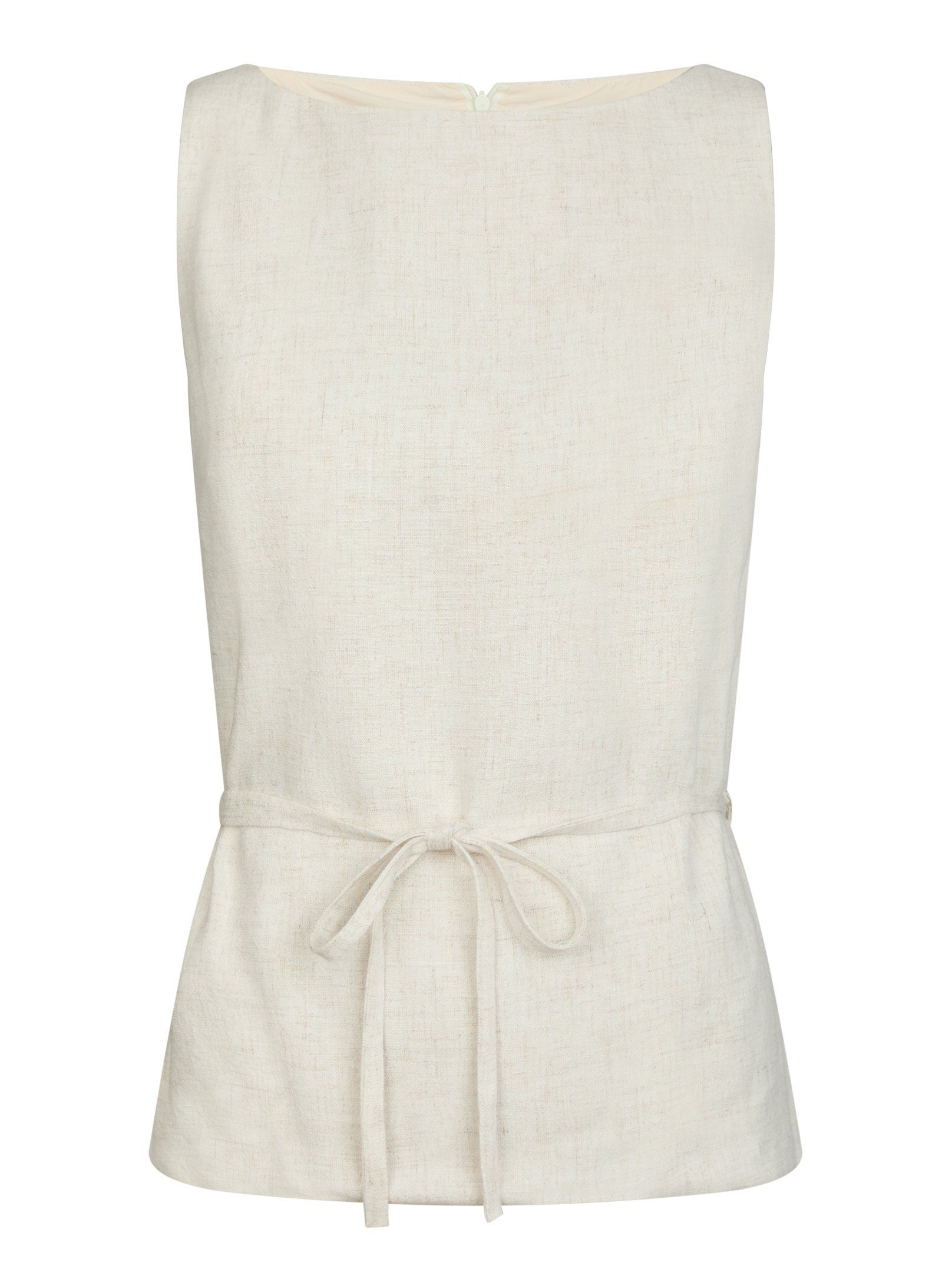 165623_815_0_6 Nassa Linen Top - Natural - Afbeelding 1