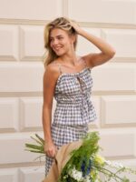 Seylor Check Top - Black - Afbeelding 3