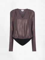Metallic Jersey Body - Brown