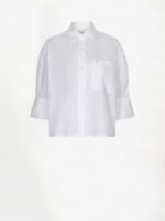Gabe woven plain shirt - white