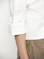 Gabe woven plain shirt - white - Afbeelding 3