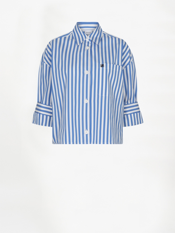 263181_4530_D1_812 Gabe stripe shirt - Blue - Afbeelding 1