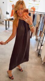 Fleur Halter Dress - Dark Brown - Afbeelding 2
