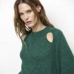 Kyoto Crewneck cut-out - Donker groen
