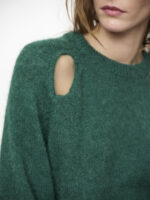 Kyoto Crewneck cut-out - Donker groen - Afbeelding 3