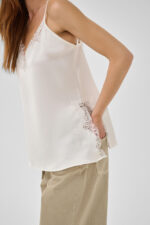 MWBrenda Lace Long Top - Snow White - Afbeelding 3