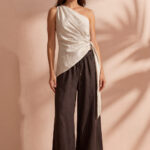 Asym Wrap Top - Beige