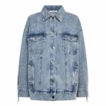 DeniceCC Denim Fringe Jacket - Bleach Denim