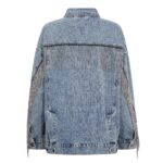 DeniceCC Denim Fringe Jacket - Bleach Denim - Afbeelding 2