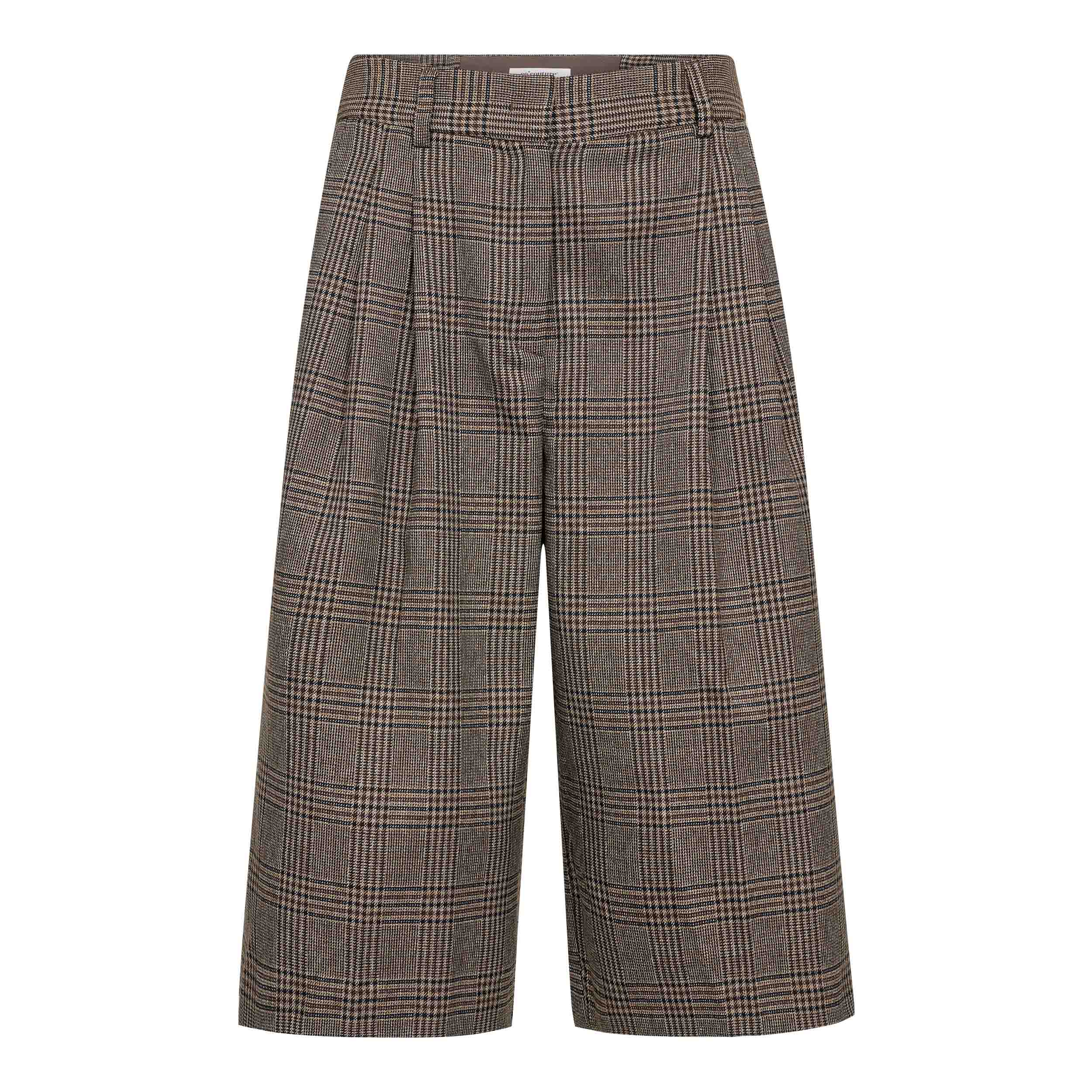 500143-VeyaCC-Check-Bermuda-20002-11.tif VeyaCc Check Bermuda - Brown - Afbeelding 1