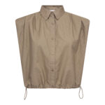 OpheliaCC Pleat SS Shirt - Mink