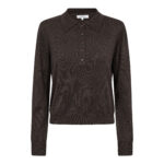 CoryCC Padded Polo Knit - Dark Brown
