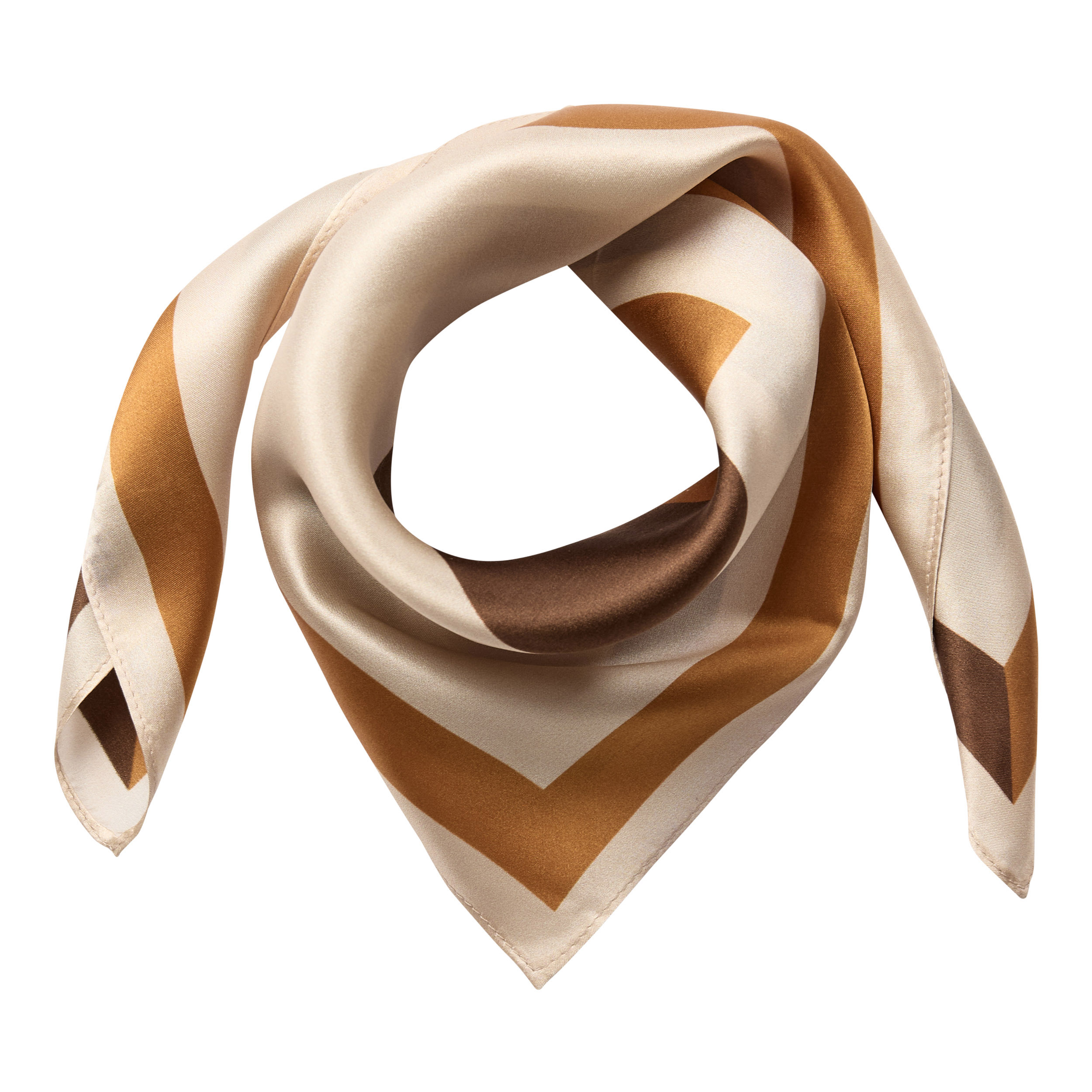 500249-ShilaCC-Silk-Block-Scarf-20002-11 ShilaCC Silk Block Scarf - Brown - Afbeelding 1