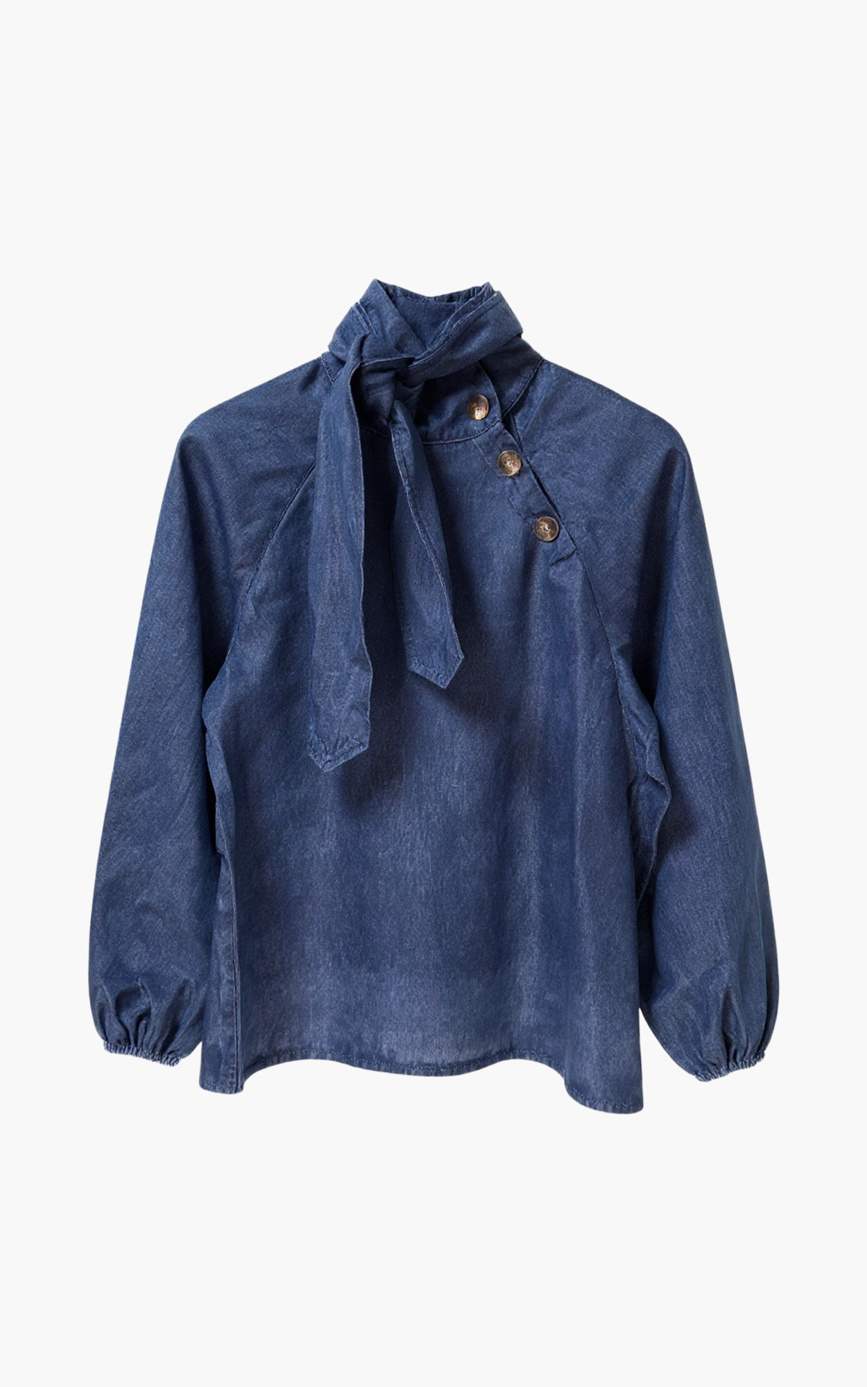 824-144-4034 Jesper Blouse - Jeans Blue - Afbeelding 1