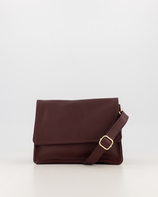 8785289898990_1_RAW_3_196 Perscara Leather Bag - Bordeaux - Afbeelding 1