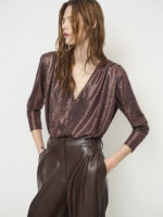 Metallic Jersey Body - Brown - Afbeelding 3