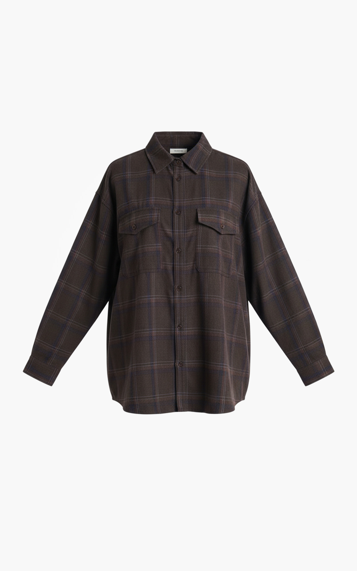 Check-109-1 Canada Blouse - Brown - Afbeelding 1