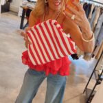 Clutch - Stripe Red
