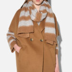 Santos Cashmere Merino Scarf - Camel Grey