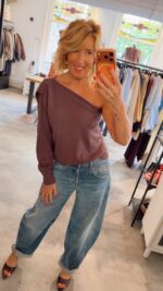 Aliana Barrel Jeans - Double Stone