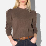 Mave Cashmere Puffsleeve - Brown