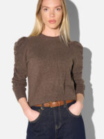Mave Cashmere Puffsleeve - Brown