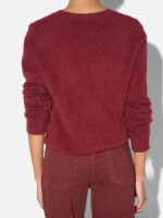 Eon Brushed Merino Pullover - Burgundy - Afbeelding 2
