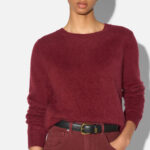 Eon Brushed Merino Pullover - Burgundy