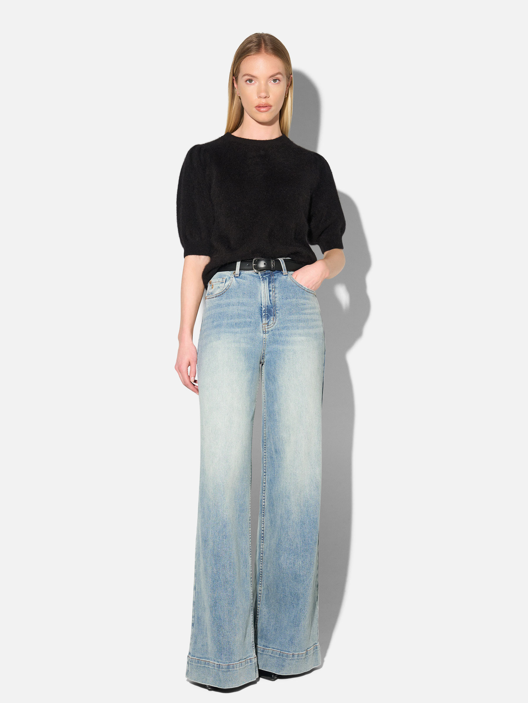 jeans-dames-wide-leg-high-rise-stretch-mason-blauw-114-02 Mason Jeans - Blue 114 - Afbeelding 1