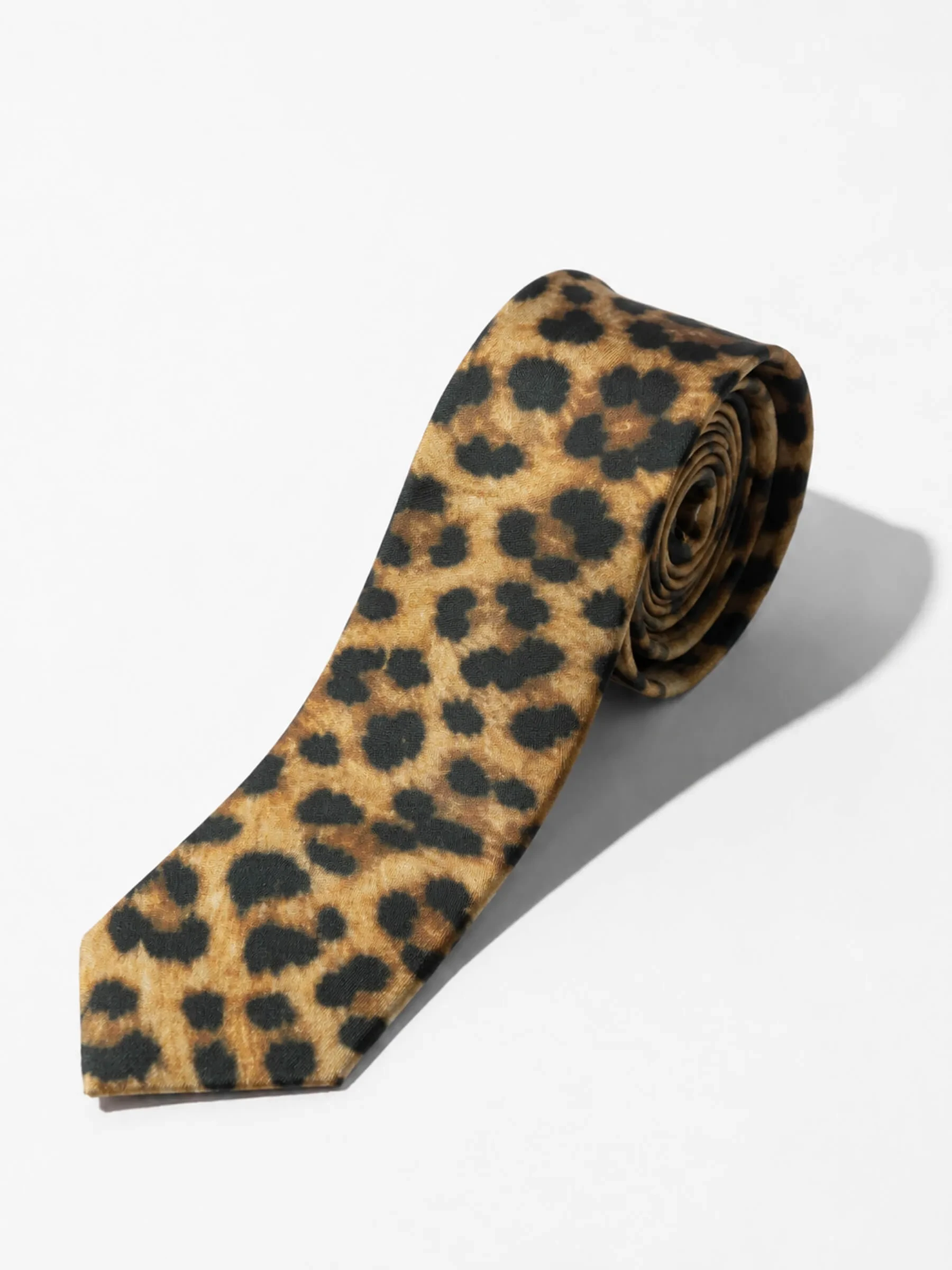 stropdas-zijde-panterprint-sir-01 Sir Tie - Leopard - Afbeelding 1