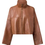 Elstow Leather Jacket - Camel