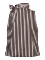 Veda Wide Stripe Top - Dark Brown - Afbeelding 3
