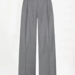 Biaxa Pleated Pants - Grey Melange