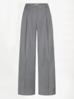 Biaxa Pleated Pants - Grey Melange