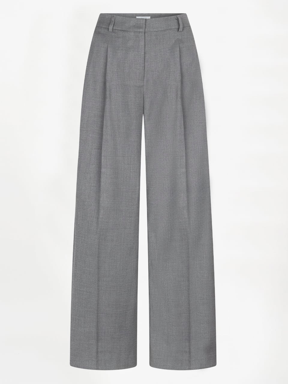 1743-322-17867 Biaxa Pleated Pants - Grey Melange - Afbeelding 1