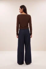 Leya Sparkle Top - Chocolate Brown - Afbeelding 3