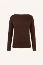 Leya Sparkle Top - Chocolate Brown - Afbeelding 2