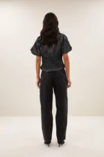 Mela Lurex Blouse - Silver - Afbeelding 3