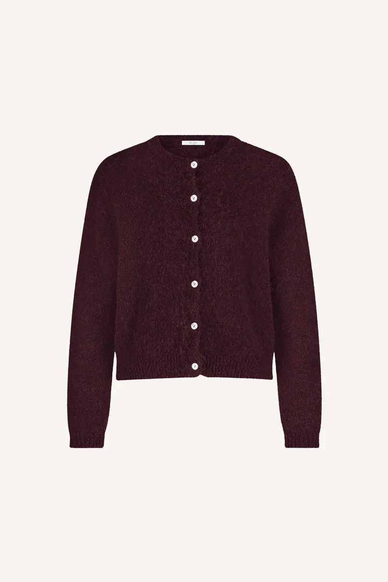 26414007_1343_8 Cleo Cardigan - Deep Wine - Afbeelding 1