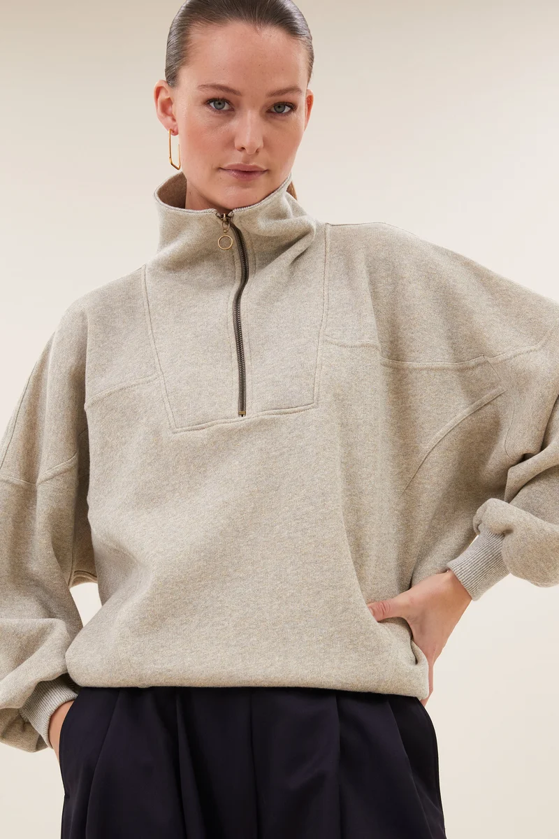 26418902_750_6 Roos Sparkle Sweater - Gold - Afbeelding 1