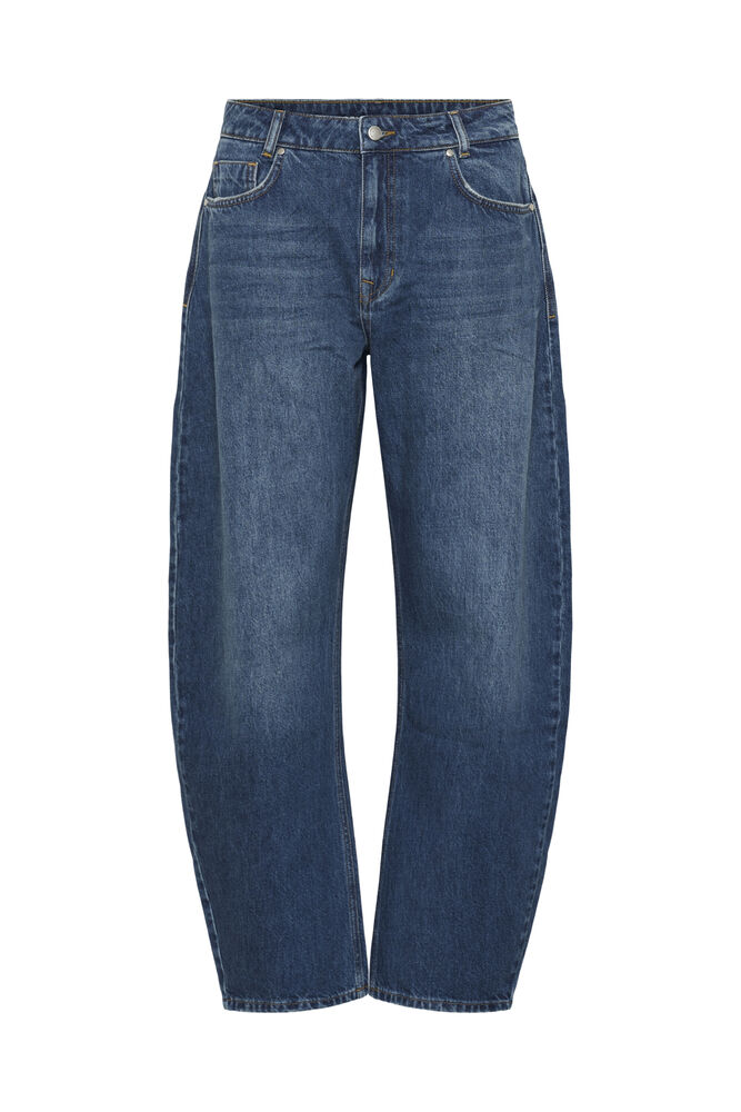 3915_13d5a4cc-6bc1-4112-bc9a-c8beeb93f005 Remmie Barrel Jeans - Dark Blue Vintage Wash - Afbeelding 1