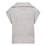 RowCC Zip Knit Vest - Grey Melange - Afbeelding 3