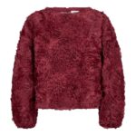 LucinaCC-Flower-Blouse - Berry Red
