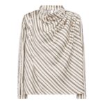 HellyCC Button Stripe Blouse - Off White