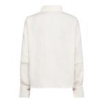 CamelloCC Asym Button Blouse - Off White - Afbeelding 3