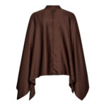 IdunCC Poncho Blouse - Dark Brown - Afbeelding 4
