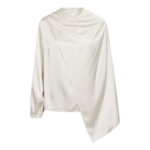 IdunCC Cape LS Blouse - Off White