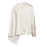 IdunCC Cape LS Blouse - Off White - Afbeelding 3